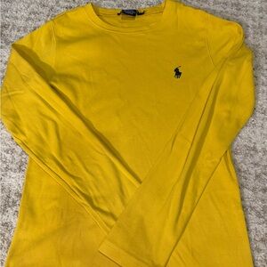Ralph Lauren yellow long sleeve tee